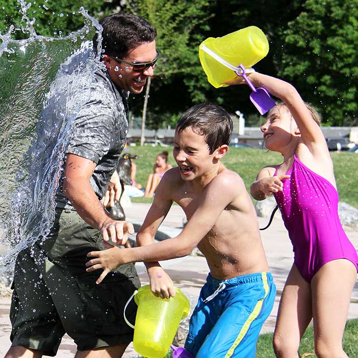 Family having fun together